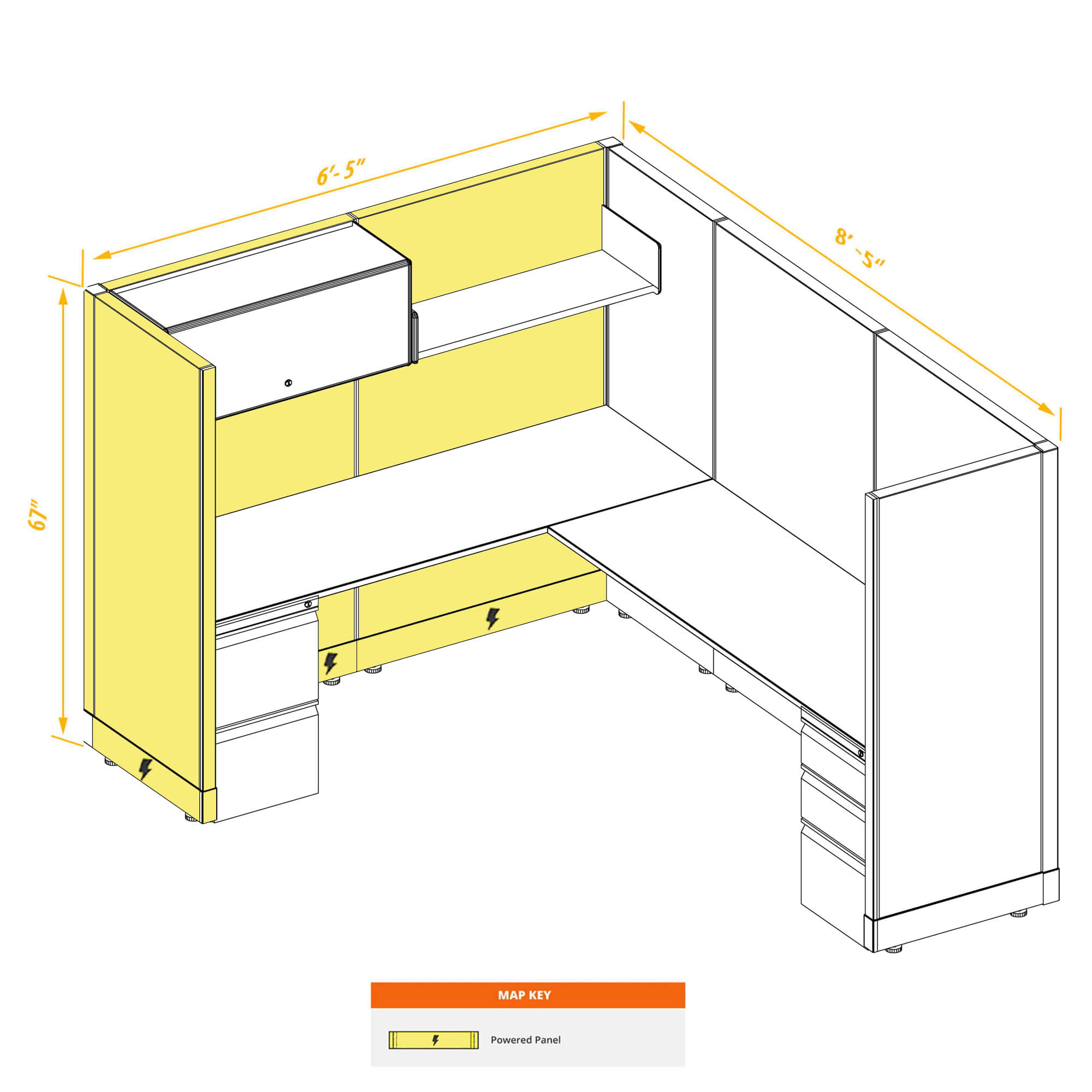 Modular furniture CUB 1 67 P 68 PSO 1