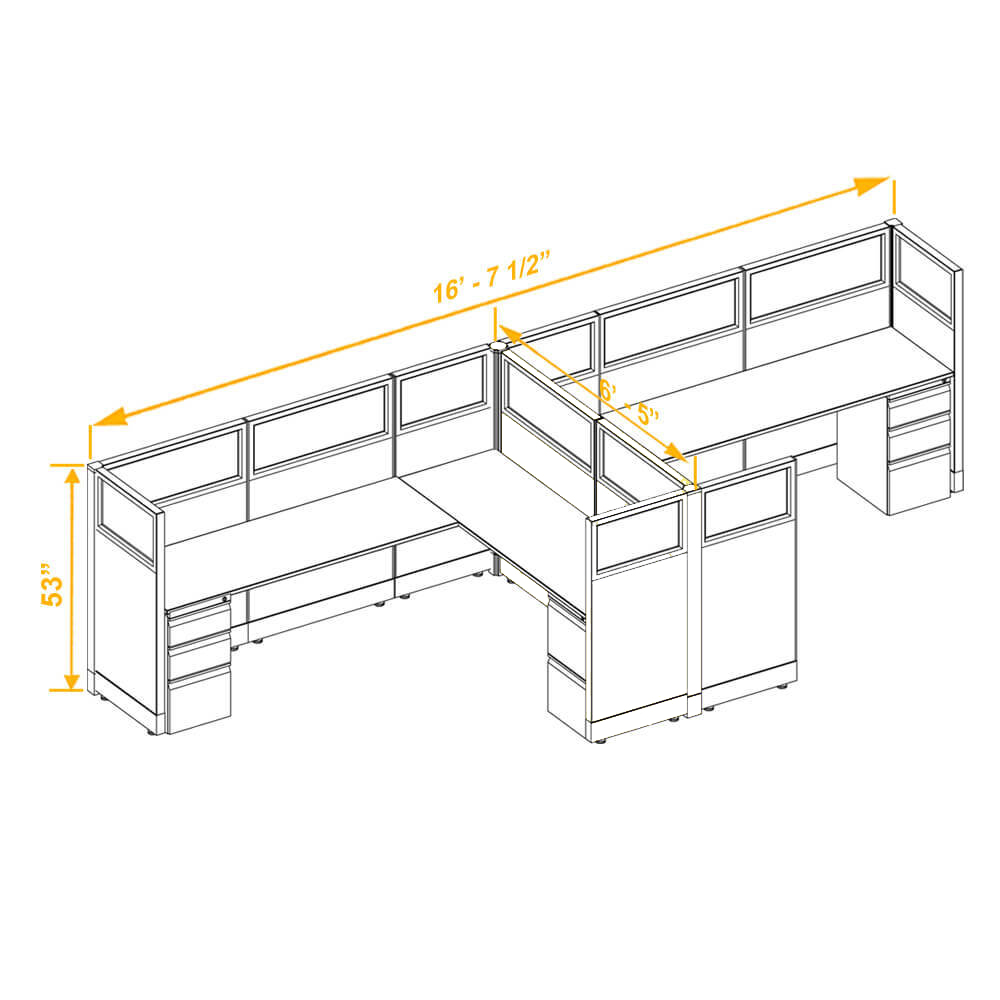 Modular furniture CUB 2a 53 68 G ESP WH PSO