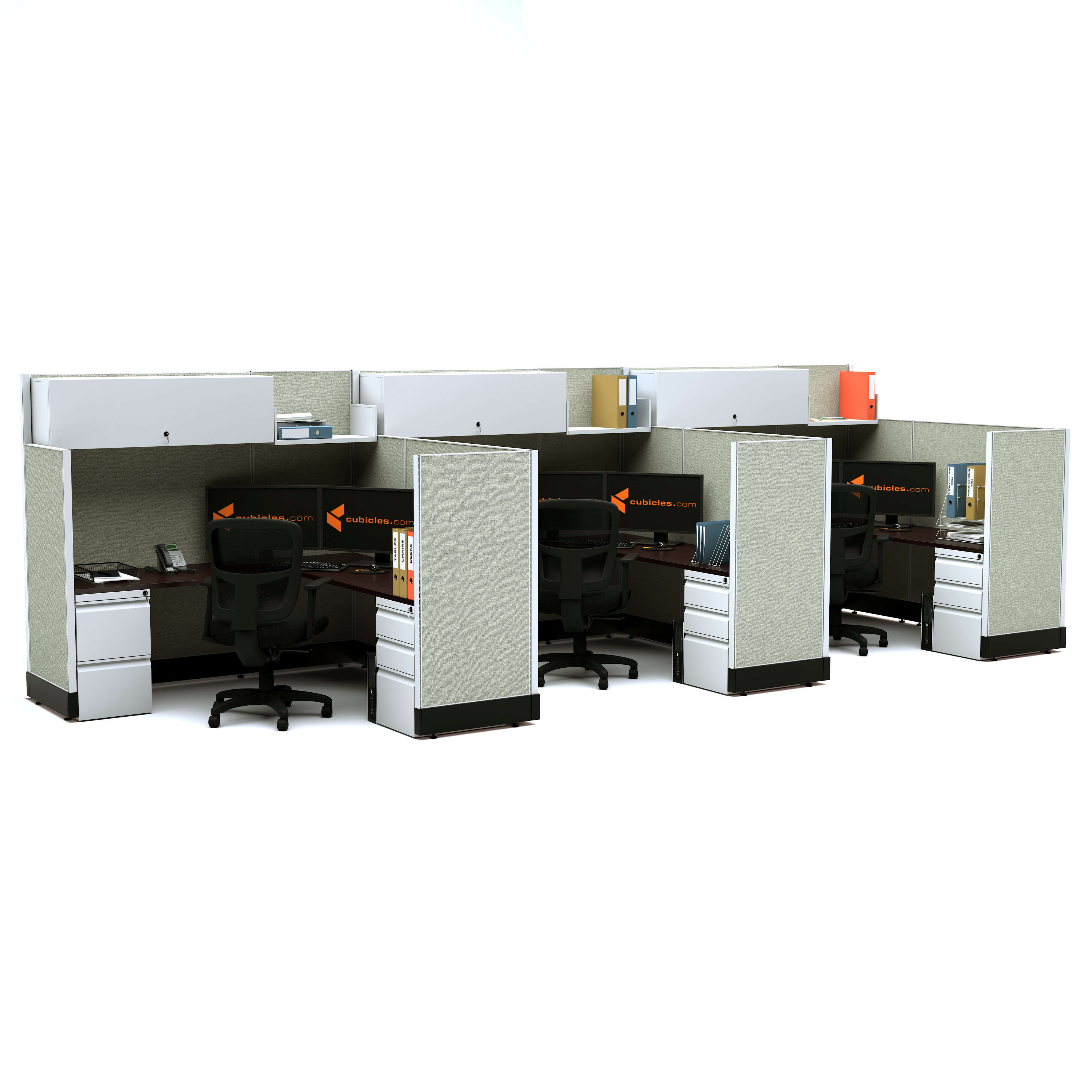 Modular office furniture modern office furniture 53 67 3pack inline unpowered