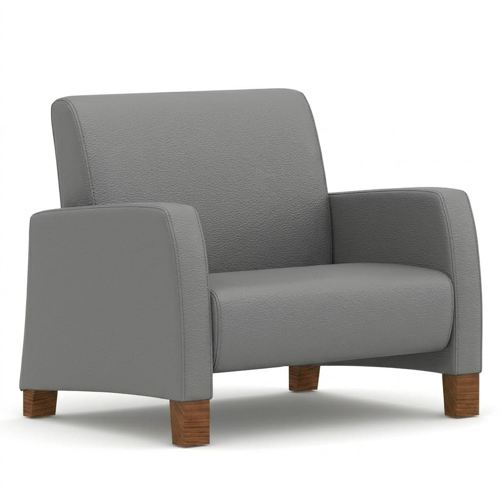 Bariatric lounge chair high cool grey