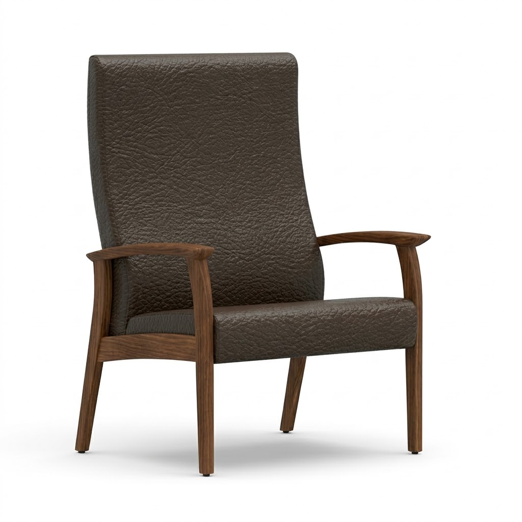 Wide chair close arms espresso 1