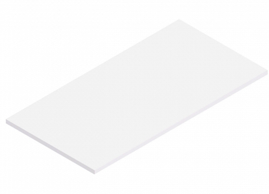 Flip top training table laminate 48x24 white