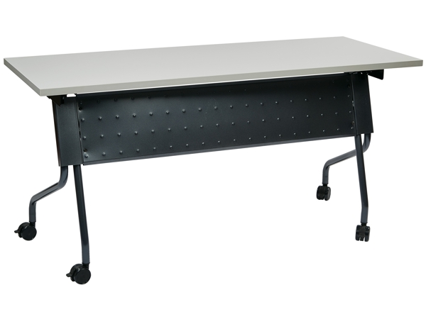 Folding training table 60x18 grey titanium