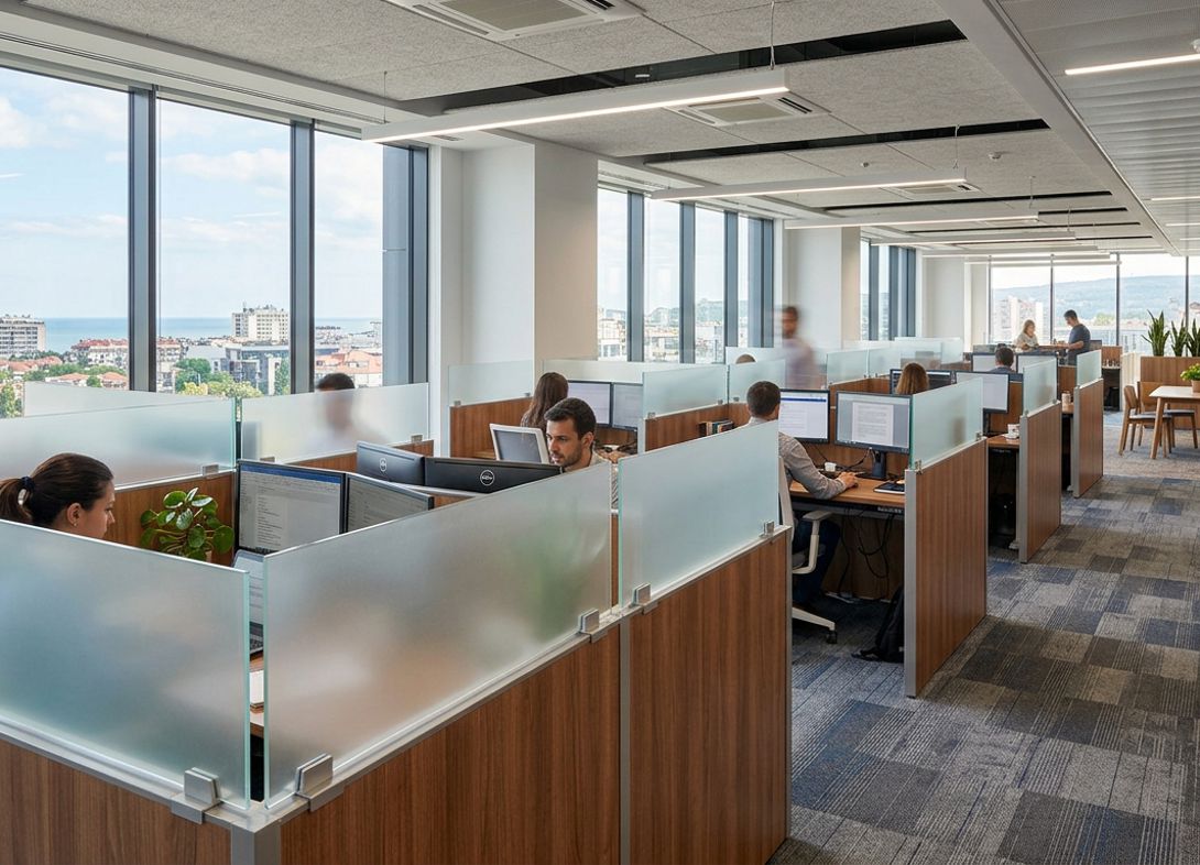 Frosted acrylic cubicle wall extender FA12H Frosted acrylic cubicle wall extender FA12H