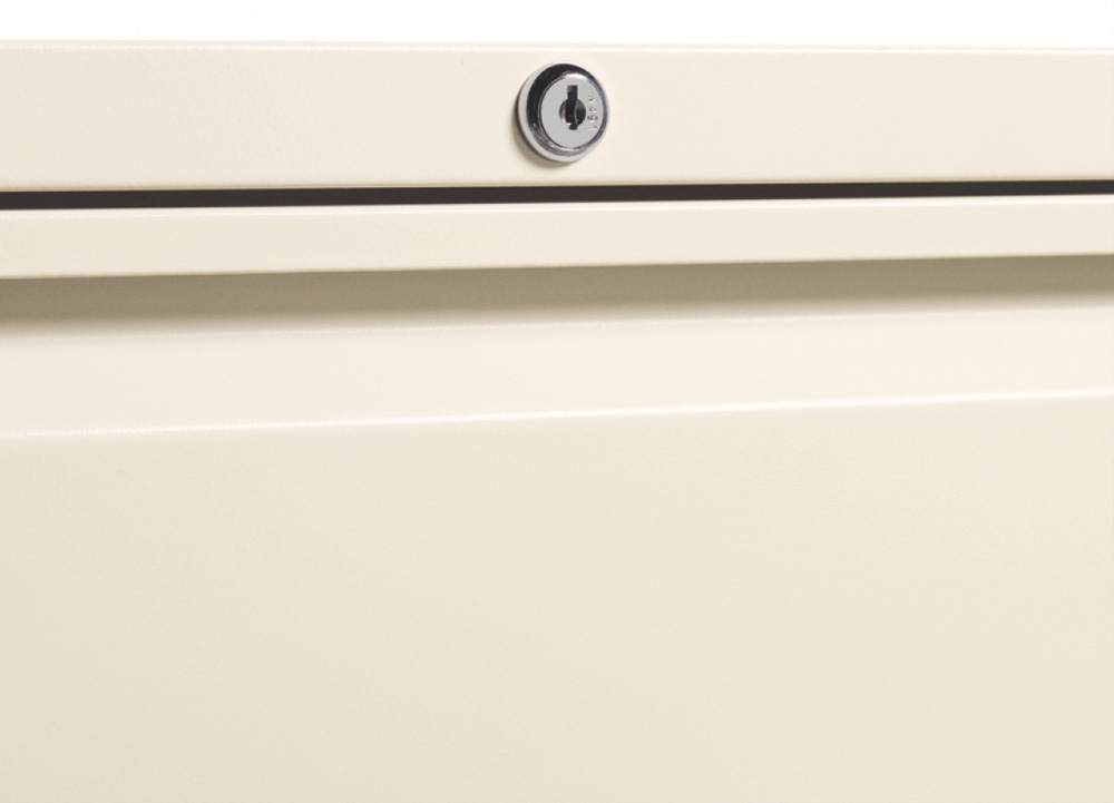 Modern filing cabinet center lock