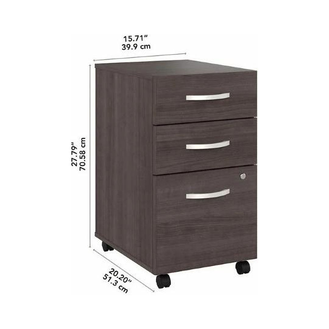 Besto mobile pedestal 3 drawer measures 1 2