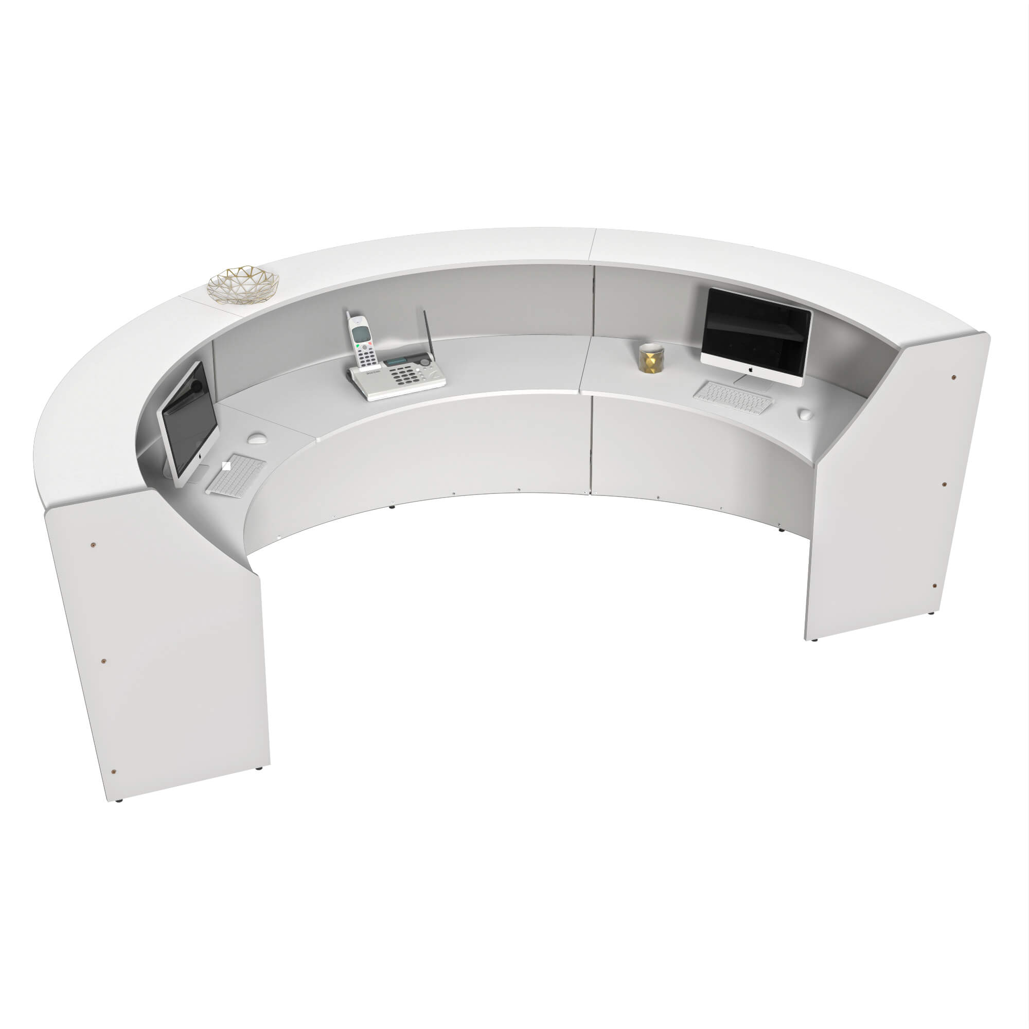 Curved Reception Desk - Semi Circular Reception Desk