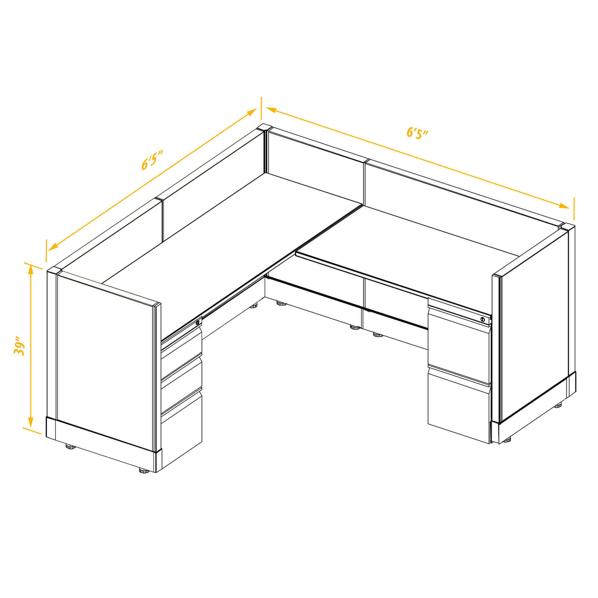 Office workstations CUB 1 39 66 PSO