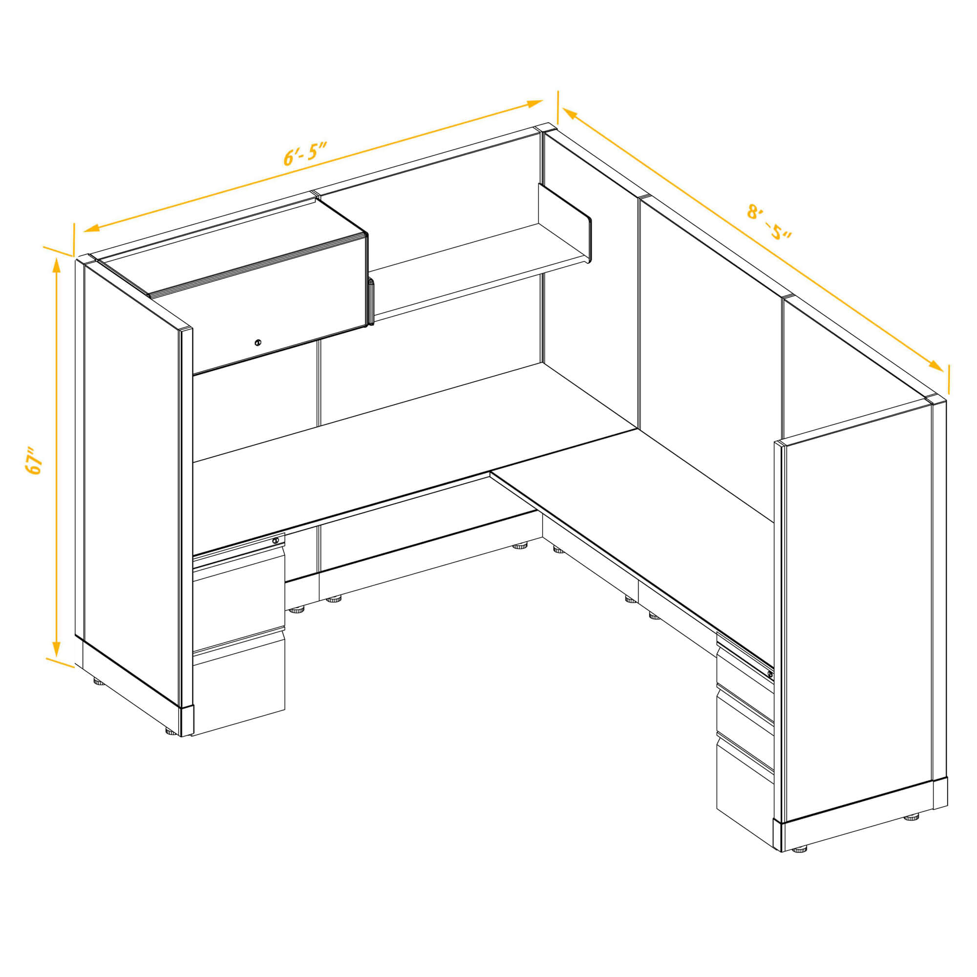 Office workstations CUB 1 67 68 PSO 1