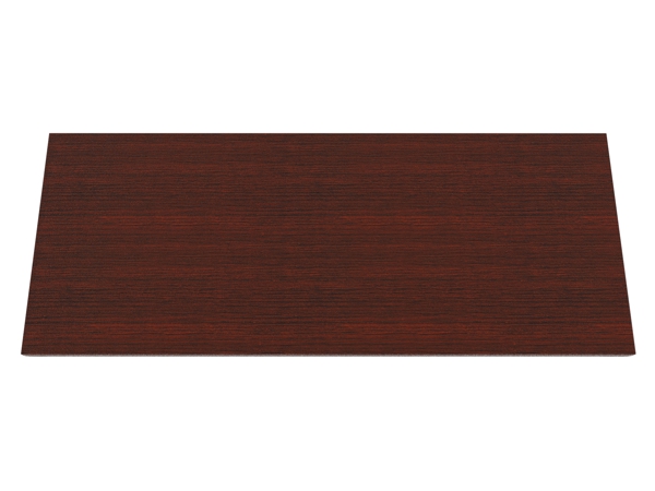 Training table with modesty top 5x2 mahogany