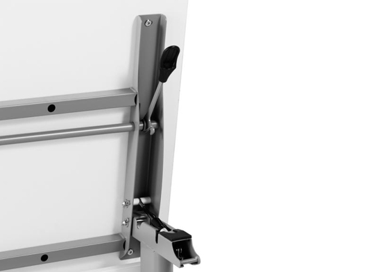 Training table with t leg 5x2 white grey 13