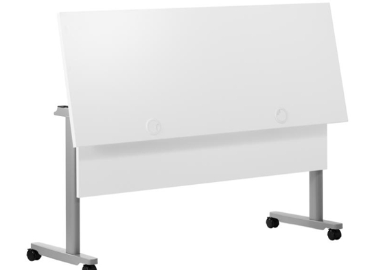 Training table with t leg 5x2 white grey 7