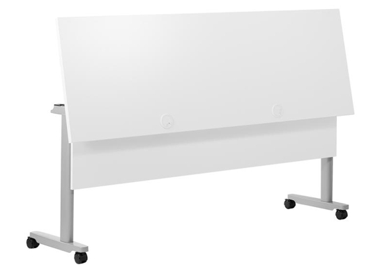 Training table with t leg 6x2 white gray 7