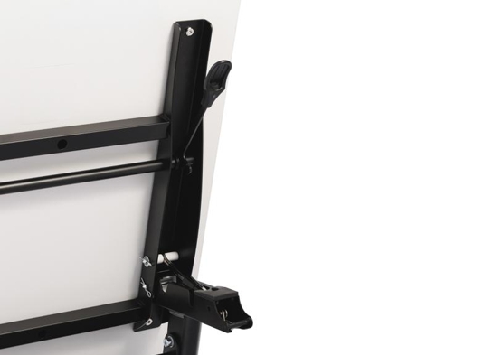 Training table with x leg 5x2 white black 13