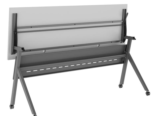 Training table with x leg 6x2 gray gray 12