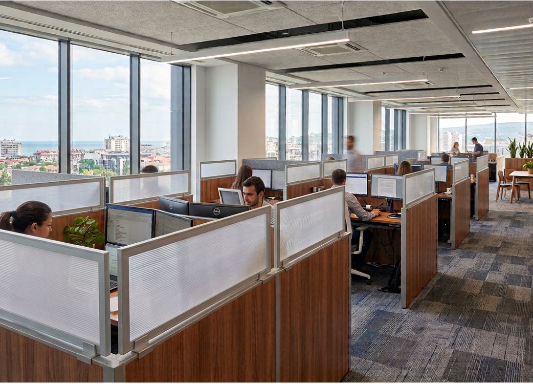Translucent polycarbonate cubicle wall extender PAT24H Translucent polycarbonate cubicle wall extender PAT24H