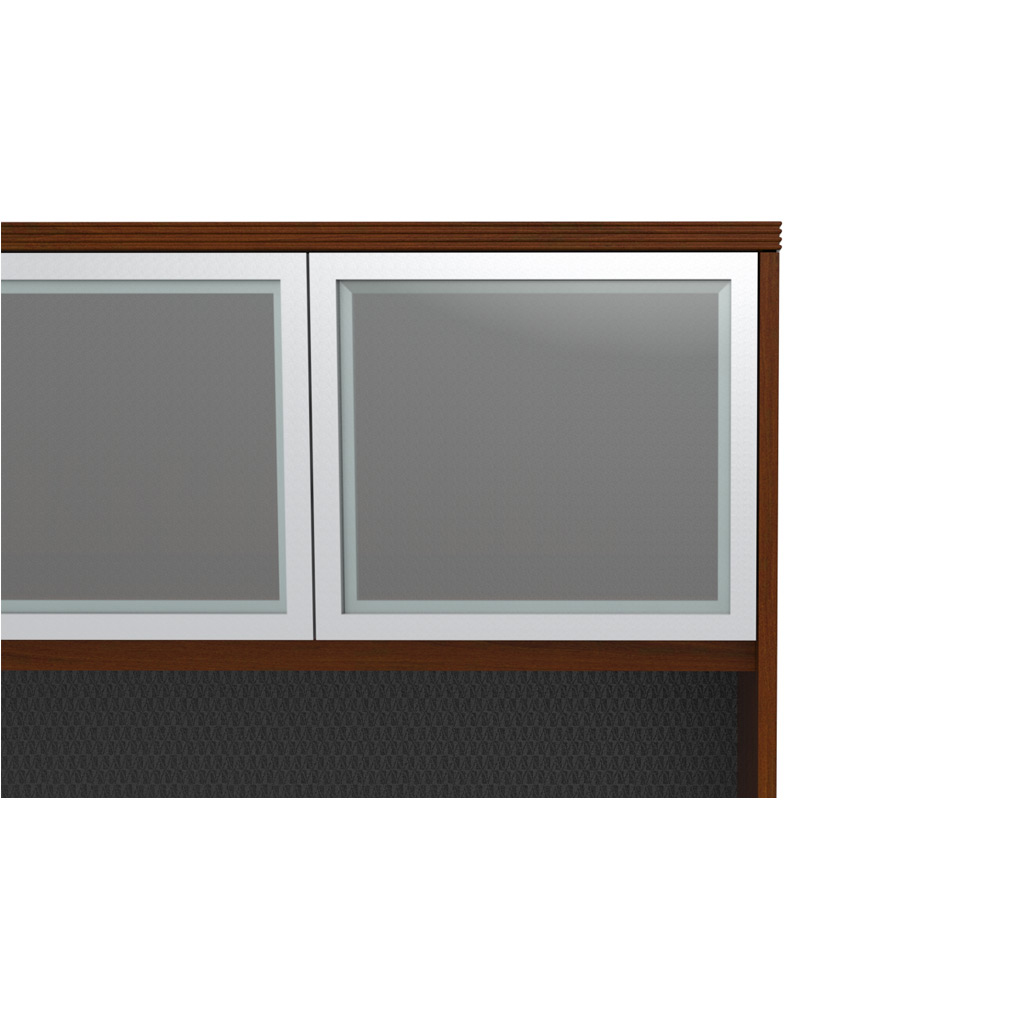 Wooden office furniture glass metal doors