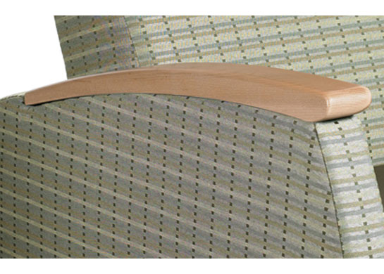 These chair sleepers feature solid wood full armcaps. These chair sleepers feature solid wood full armcaps.