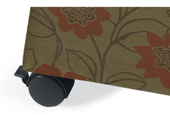 Chair sleepers are equipped with four locking 3" dual wheel black hard surface casters (C83R). Standard on selected models. Chair sleepers are equipped with four locking 3" dual wheel black hard surface casters (C83R). Standard on selected models.