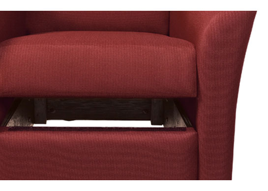 Removable seat cushion for ease of cleaning medical chairs. Removable seat cushion for ease of cleaning medical chairs.