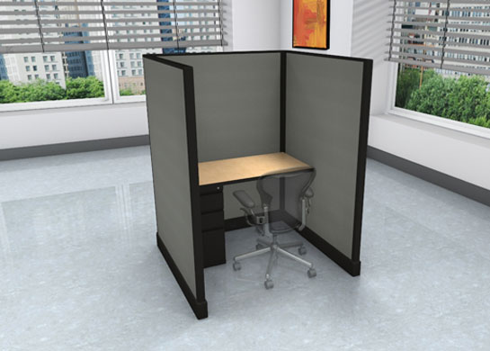 Call Center Cubicles: 4x4 + filing cabinet