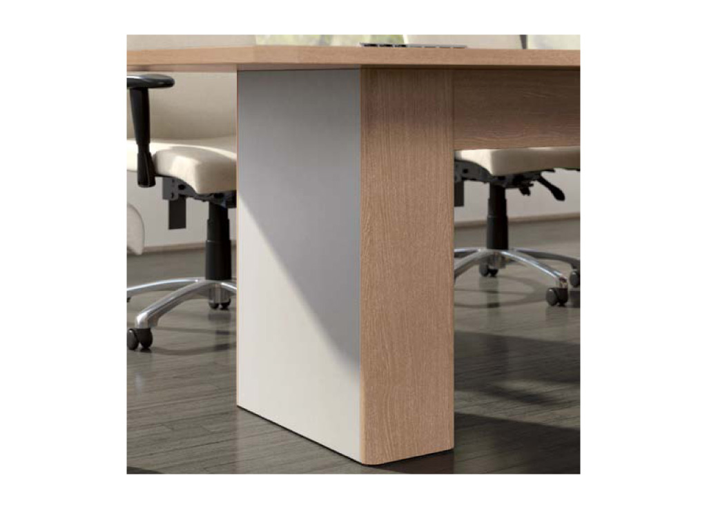 The bases for the boardroom furniture from Logiflex can be customized with 7 different options including aesthetic design, power access doors, and color accents The bases for the boardroom furniture from Logiflex can be customized with 7 different options including aesthetic design, power access doors, and color accents