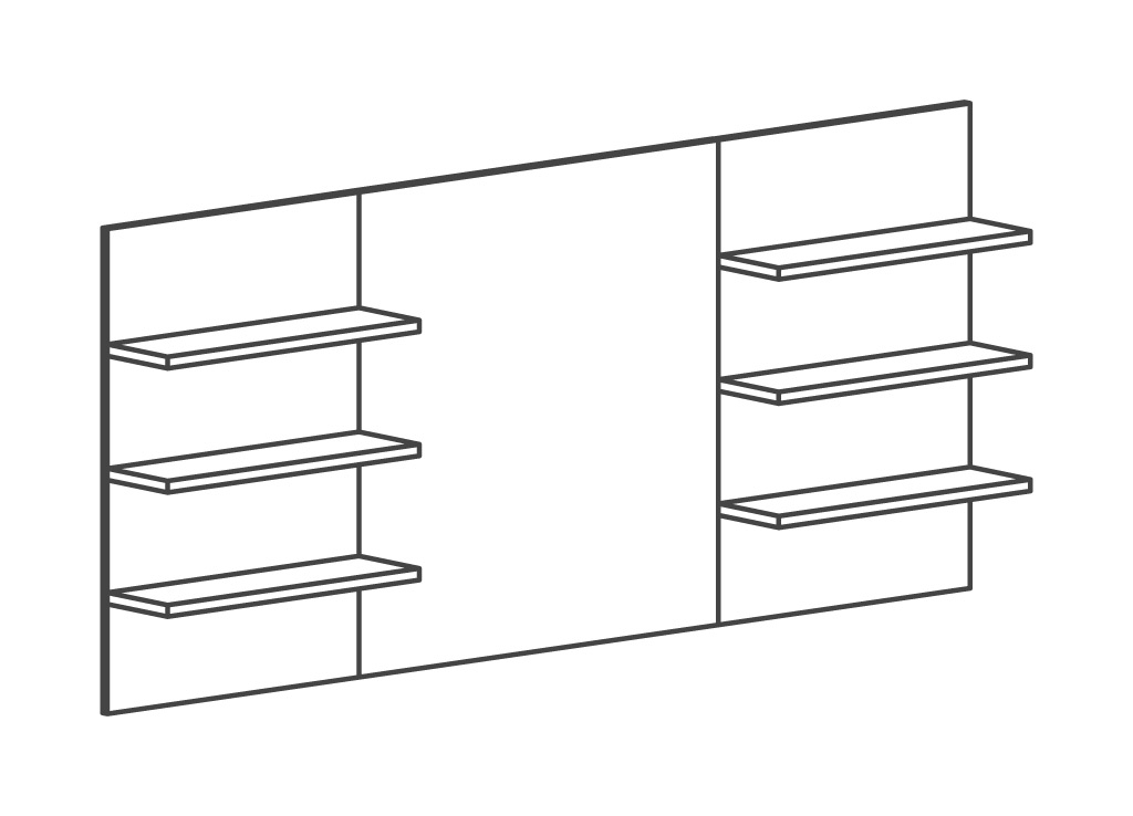 This boardroom furniture layout from First Office features a media wall to expand digital communication and display areas without compromising floor space. This boardroom furniture layout from First Office features a media wall to expand digital communication and display areas without compromising floor space.