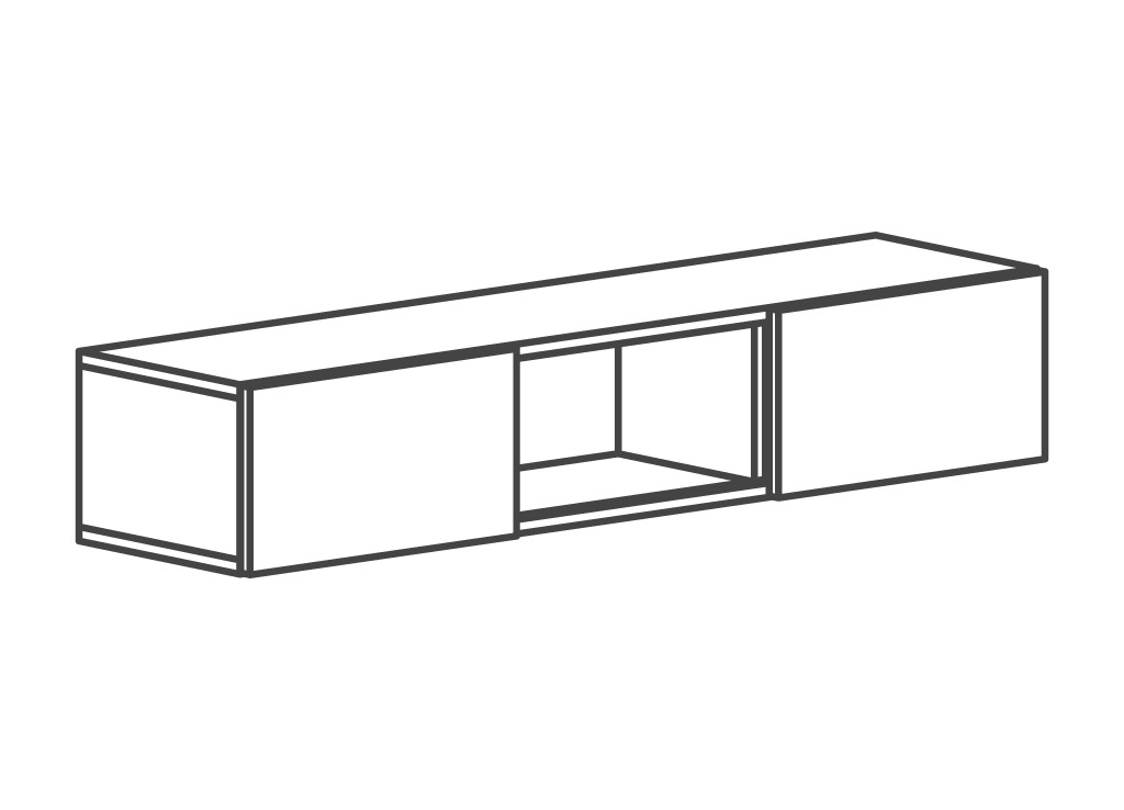 This boardroom furniture layout from First Office includes wallmount storage with doors. This boardroom furniture layout from First Office includes wallmount storage with doors.
