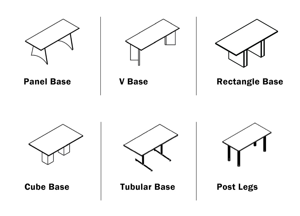 Amplify your custom office furniture tables from IOF by choosing from 6 base options. Amplify your custom office furniture tables from IOF by choosing from 6 base options.