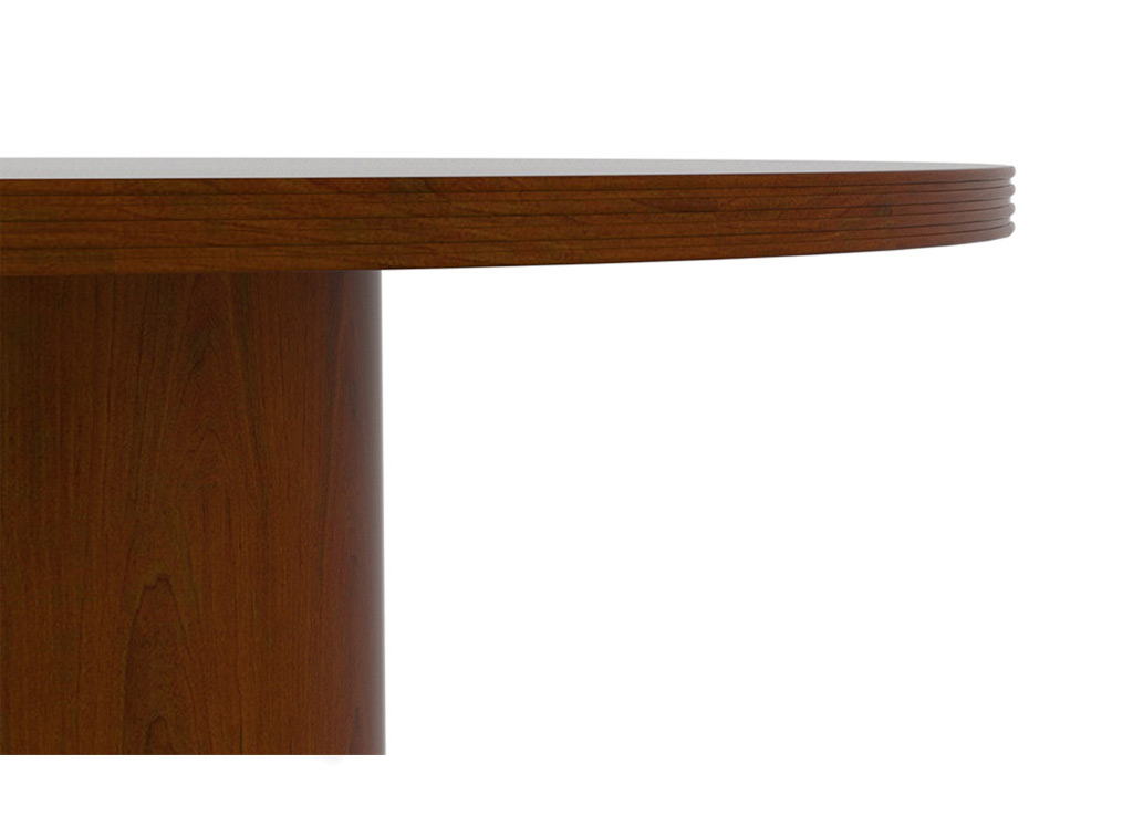 These wood office furniture table tops are  1 &frac12;" thick.